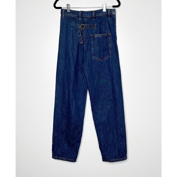 NWT Free People Sandrine Rose Distress Boyfriend High Rise Jeans Women Blue 26 - Picture 2 of 5